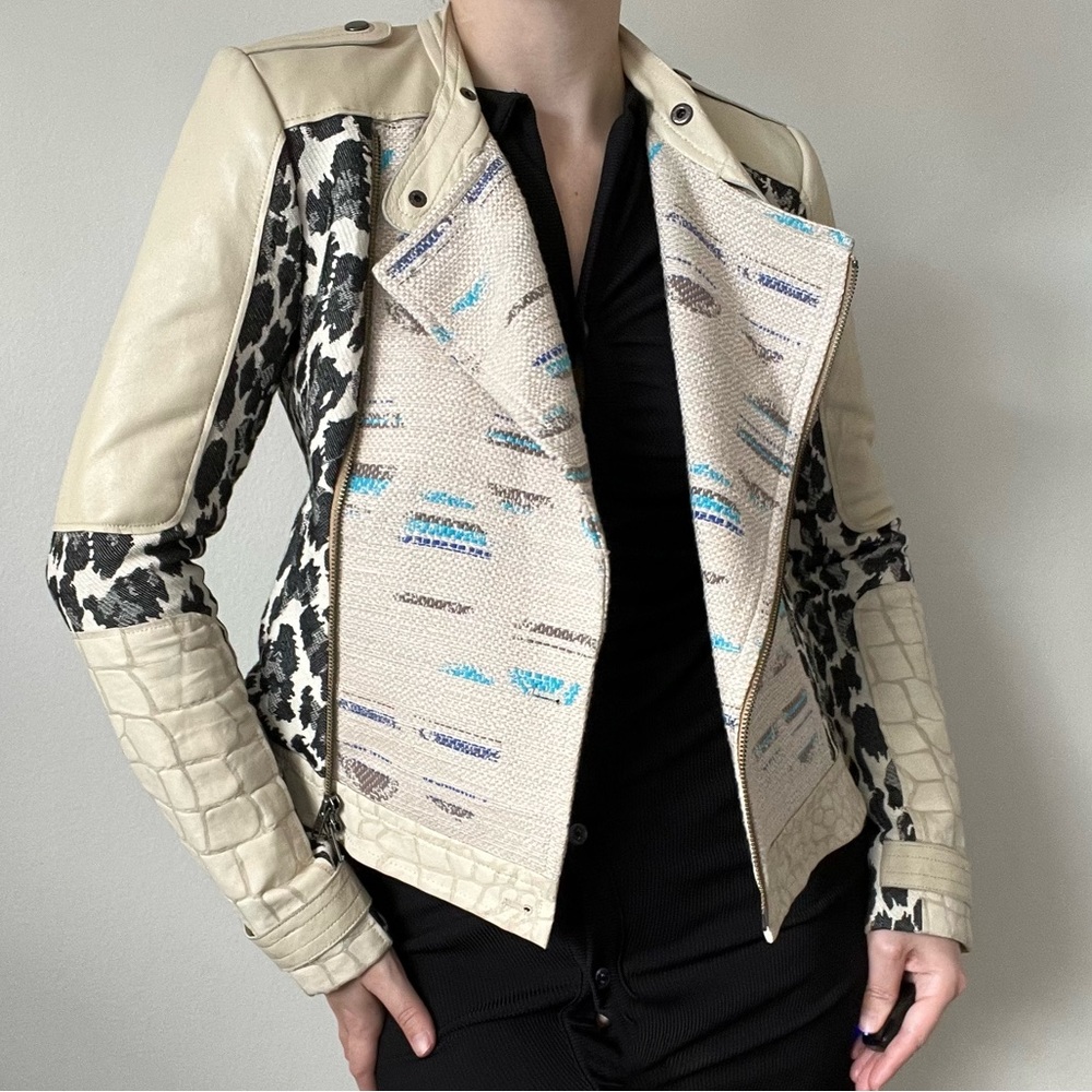 Vintage Tracy Reese leather jacket